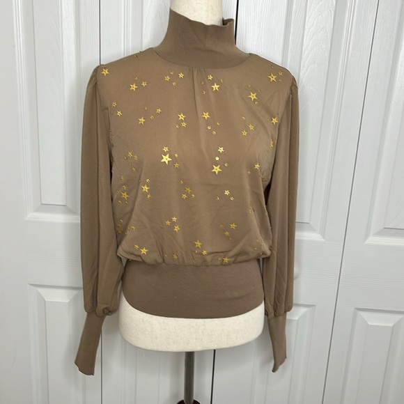 French Connection Macey Beaded Star Turtleneck Sweater - Picture 3 of 8